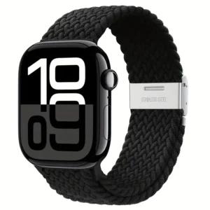 Nylon band voor de Apple Watch zwart
