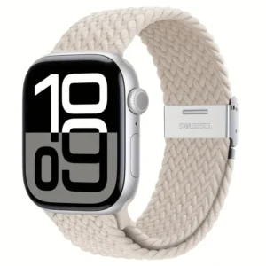 Nylon band voor de Apple Watch ivoor wit