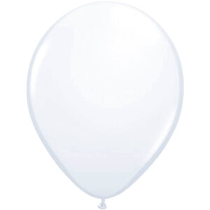 Witte Metallic Ballonnen 30cm - 100 stuks
